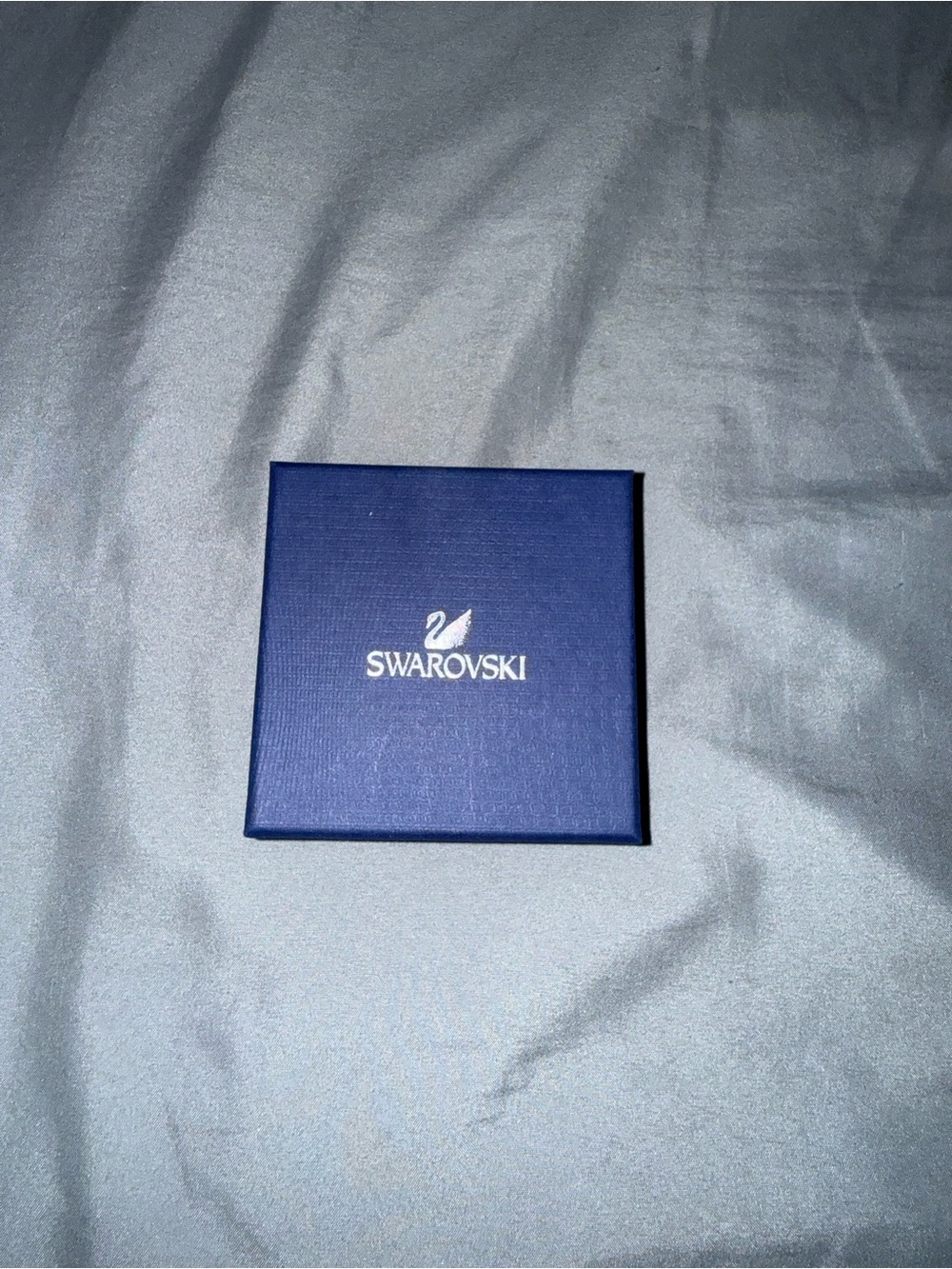 Swarovski Navy Blue Jewelry Box with Logo